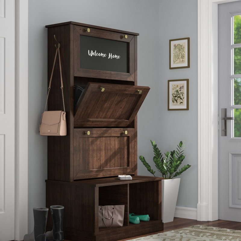 Laurel Foundry Modern Farmhouse Sebastien Hall Tree with Bench and Shoe